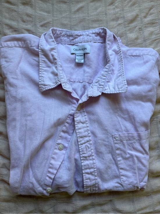 Calvin Klein Tops - Calvin Klein Lavender/ PinkButton-Down Shirt Office Siren Button down Preppy